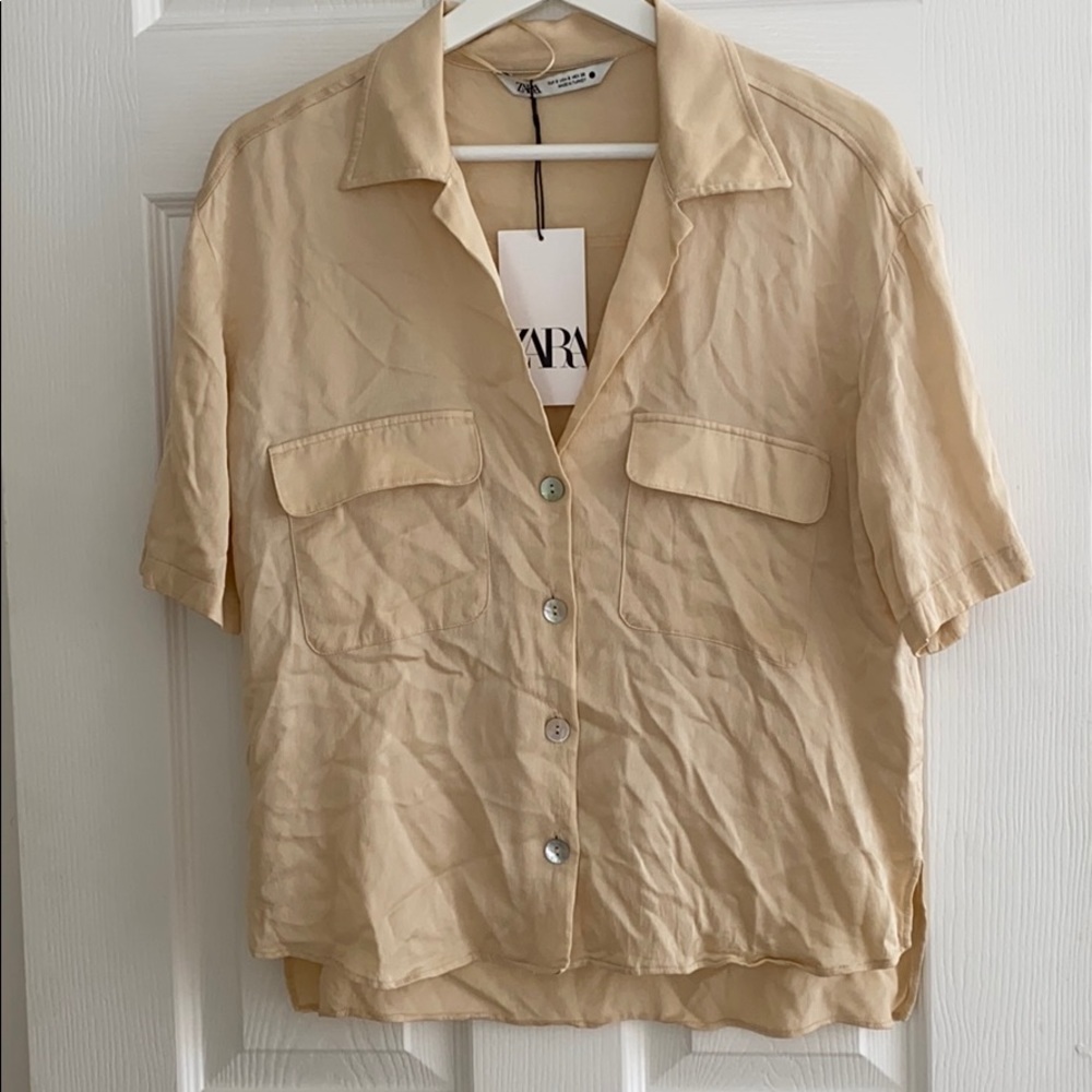Zara silk top
